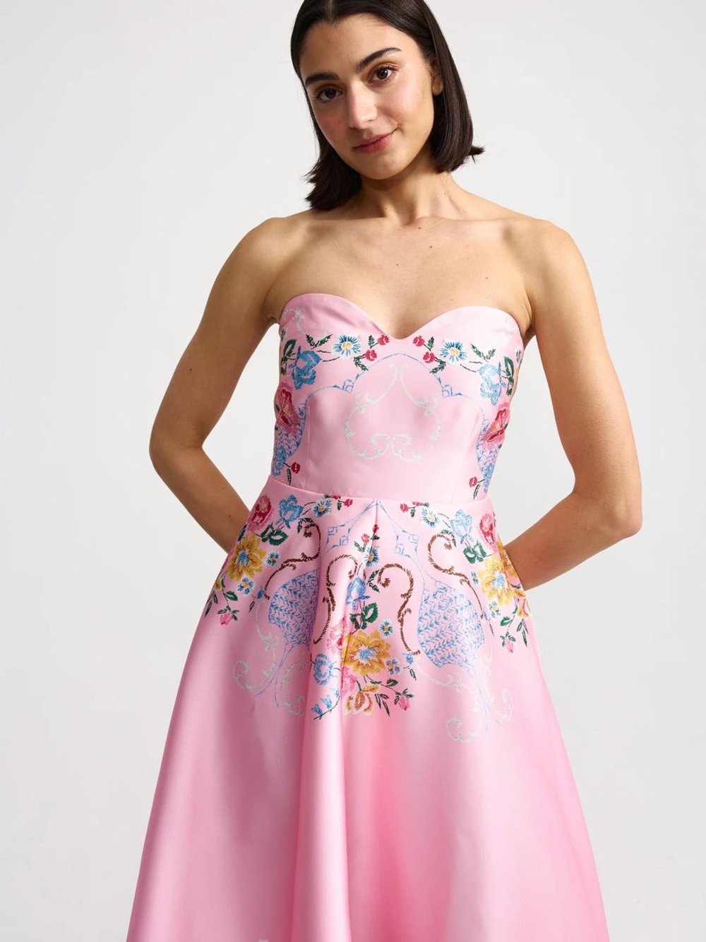 NWOT Aston Studio Amelie Dress Fairy Bouquet Pink - Picture 6 of 8